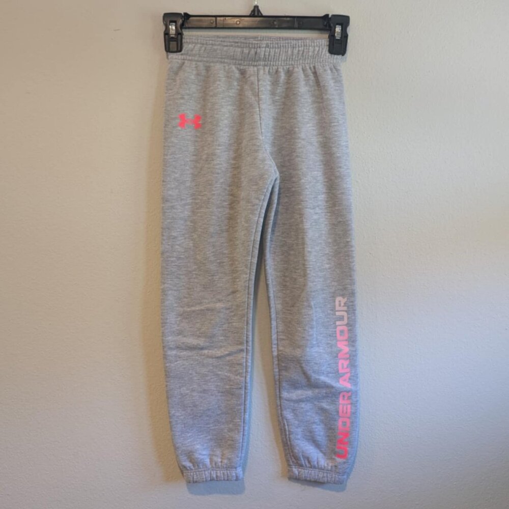 *3/$25* Girl's Under Armour Gray Jogger Sweatpants - Size 6X